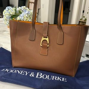 Rooney & Bourke Brown Leather tote w/ dust bag
